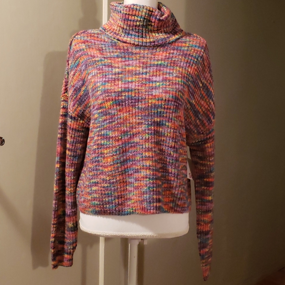 Multi-colored Turtleneck - Juniors Medium